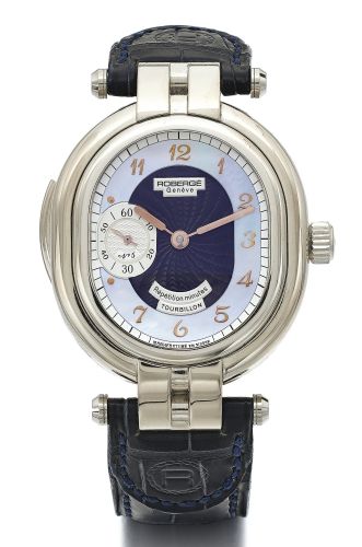 Robergé A FINE AND RARE LIMITED EDITION WHITE GOLD AND MOTHER-OF-PEARL MINUTE REPEATING TOURBILLON WRISTWATCH REF 10311721 CASE 007 NO 5 ANDROMEDE CIRCA 2008
