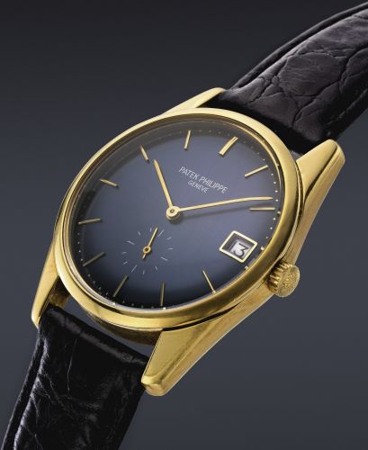 Patek Philippe A FINE AND RARE AUTOMATIC 18K YELLOW GOLD WRISTWATCH WITH DATE REF 3558 MVT 1230512 CASE 2695351 MADE IN 1971