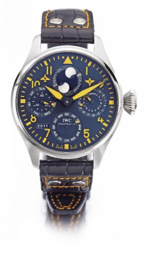 IWC A LIMITED EDITION STAINLESS STEEL AUTOMATIC WRISTWATCH WITH PERPETUAL CALENDAR MOON PHASES AND 7-DAY POWER RESERVE REF 5026 CASE 3685670 NO 1/250 PILOT'S CLASSIC CIRCA 2010