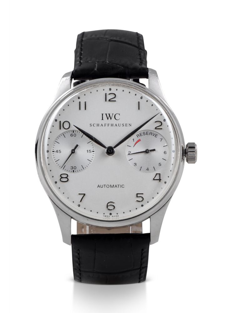 IWC | PORTUGIESER AUTOMATIK 2000, REF 5000 LIMITED EDITION PLATINUM WRISTWATCH WITH POWER RESERVE INDICATION CIRCA 2000