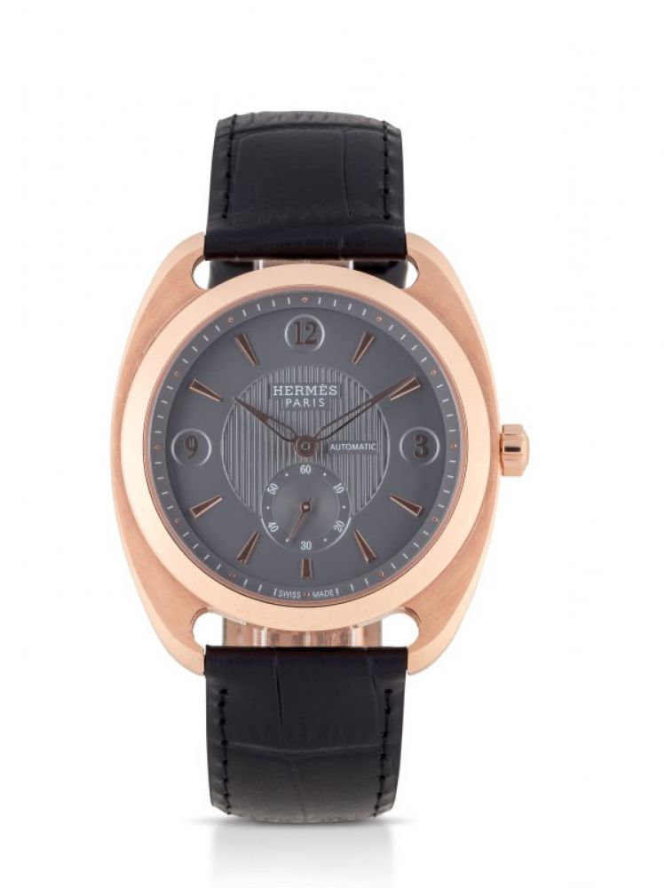 HERMÈS | DRESSAGE, REF DR5.77C LIMITED EDITION PINK GOLD WRISTWATCH CIRCA 2012