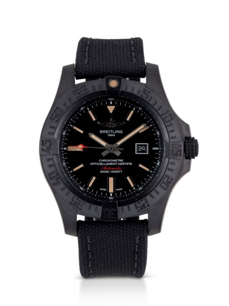 BREITLING | AVENGER BLACKBIRD, REF V17310 TITANIUM WRISTWATCH WITH DATE CIRCA 2014
