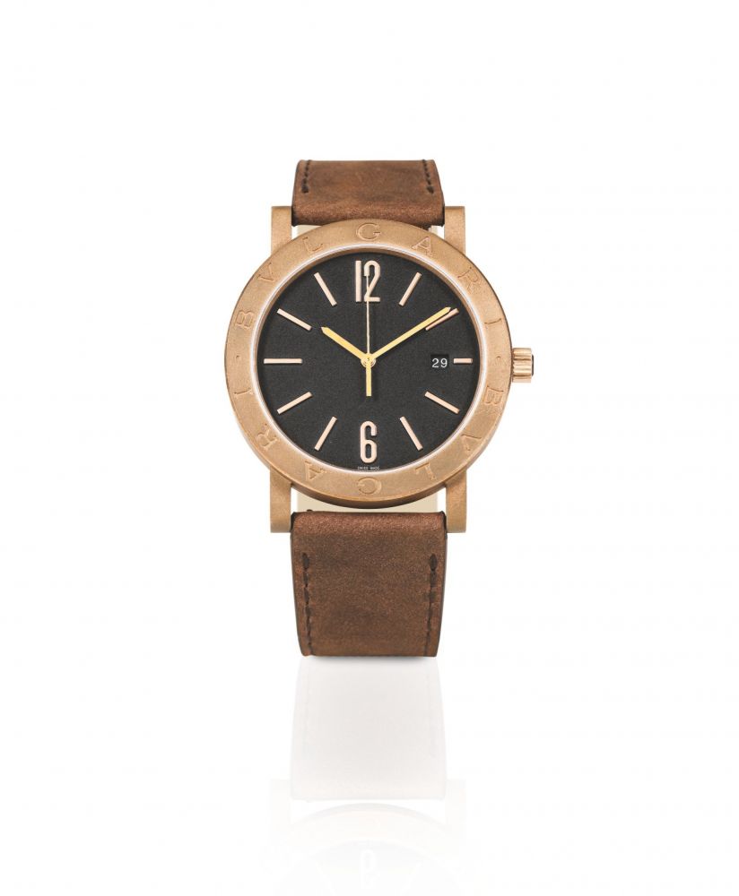 BULGARI | SOLOTEMPO, BRONZE AND TITANIUM WRISTWATCH WITH DATE, CIRCA 2018 [SOLOTEMPO, MONTRE EN BRONZE ET TITANE AVEC DATE]