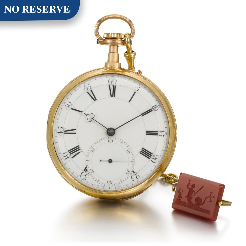 DENT, LONDON | A GOLD OPEN-FACED QUARTER REPEATING KEYLESS LEVER WATCH CIRCA 1804, NO. 31268