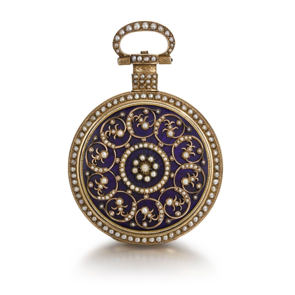 JUST SON, LONDON | A GOLD, ENAMEL AND PEARL-SET WATCH MADE FOR THE CHINESE MARKET, 1817 NO. 2225