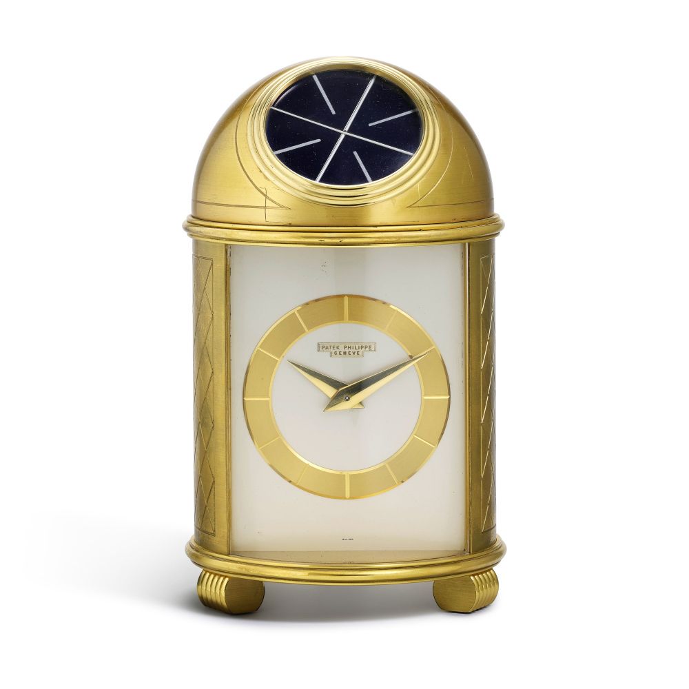 PATEK PHILIPPE | PENDULETTE DÔME REFERENCE 701, GILT BRASS TIMEPIECE, MADE IN 1957