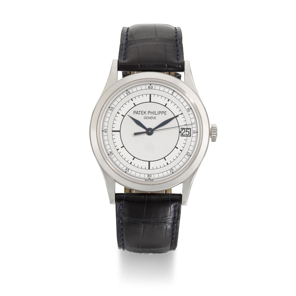 PATEK PHILIPPE | CALATRAVA, REF 5296G, WHITE GOLD WRISWATCH WITH DATE, CIRCA 2007