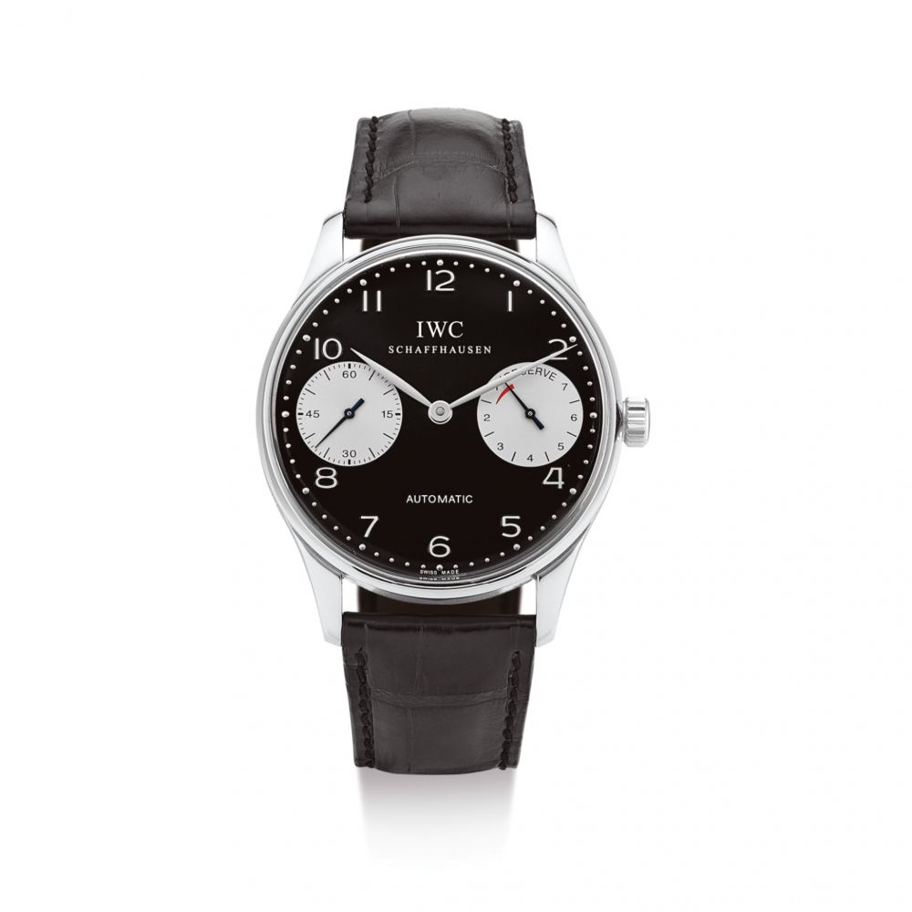 IWC | PORTUGIESER AUTOMATIC 2000, REFERENCE 5000-001 A LIMITED EDITION STAINLESS STEEL WRISTWATCH WITH POWER RESERVE INDICATION, CIRCA 2002 | 萬國 | Portugieser Automatic 2000 型號5000-001 限量版精鋼腕錶，備動力儲備顯示，機芯編號2828439，錶殼編號2792473，約2002年製