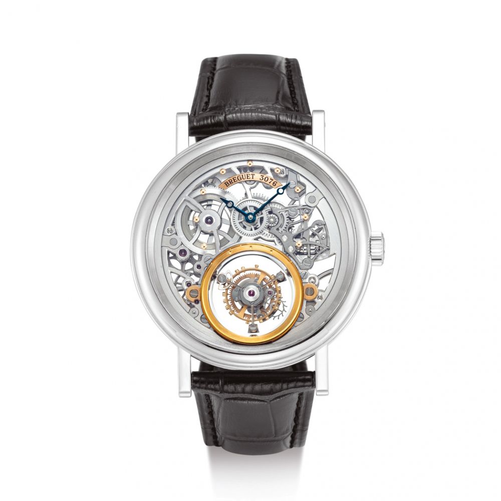 BREGUET | TOURBILLON MESSIDOR, REFERENCE 5335 A PLATINUM SKELETONISED TOURBILLON WRISTWATCH, CIRCA 2008 | 寶璣 | Tourbillon Messidor 型號5335 鉑金鏤空陀飛輪腕錶，機芯編號5100，錶殼編號3076，約2008年製