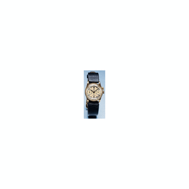 GOLD SINGLE BUTTON CHRONOGRAPH WRISTWATCH WITH REGISTER ROLEX REF.2305 1937