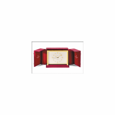 A GILT-METAL DESK TIMEPIECE PATEK PHILIPPE CO. GENEVE REF.1000E CIRCA 1965