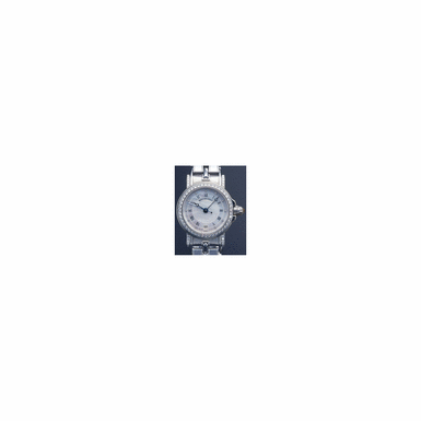 A FINE LADY'S WHITE GOLD AND DIAMOND SET AUTOMATIC SWEEP SECONDS WRISTWATCH WITH DATE, MOTHER-OF-PEARL DIAL AND BRACELET, BREGUET, ''MARINE'', CIRCA 1998