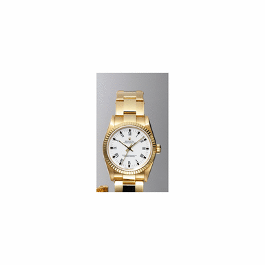 ROLEX, OYSTER PERPETUAL, CIRCA 1999, REF.77518, A GOLD MID-SIZE AUTOMATIC CENTRE SECONDS WRISTWATCH WITH BRACELET