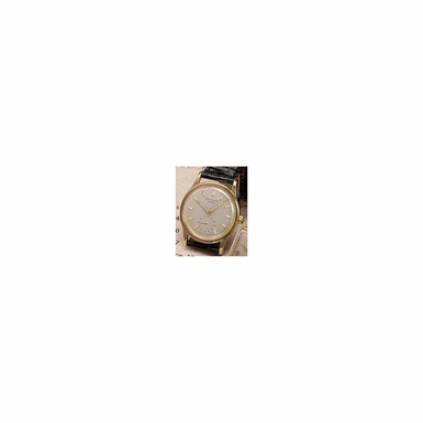 A VERY RARE AND FINE GOLD AUTOMATIC WRISTWATCH WITH WATER-RESISTANT TYPE CASE BACK, PATEK PHILIPPE CO., GEN