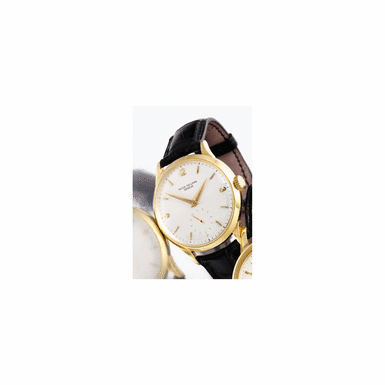 PATEK PHILIPPE, 1951, NO.968.444, REF. 2459, 1ST SERIES, A LARGE GOLD CIRCULAR WRISTWATCH