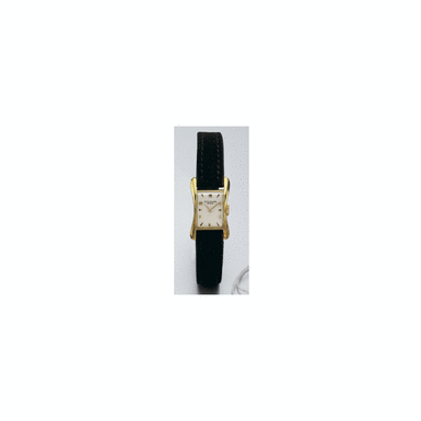 Property from the Estate of Milton W. Tomber - A LADY'S RARE GOLD FLARED RECTANGULAR WRISTWATCH, PATEK PHILIPPE CO., GEN