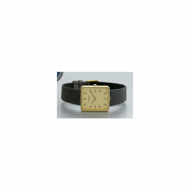 A GOLD RECTANGULAR WRISTWATCH WITH HIDDEN LUGS, PATEK PHILIPPE CO., GEN