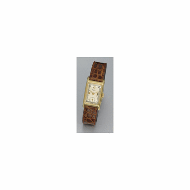 A FINE GOLD RECTANGULAR WRISTWATCH, PATEK PHILIPPE CO., GEN
