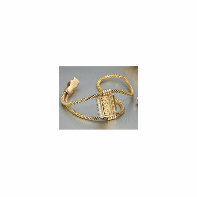 A LADY'S PINK GOLD BRACELET WATCH WITH CONCEALED DIAL, ROLEX, REF. 3923, CIRCA 1940