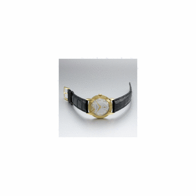 Property of a New York Collector - A FINE AND RARE GOLD OVERSIZED WRISTWATCH WITH UNUSUAL LUGS, PATEK PHILIPPE CO., GEN