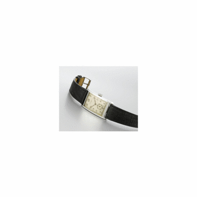 PATEK PHILIPPE - A Rare Oversized Stainless Steel Curved Rectangular Wristwatch 1938, Movement No. 832748, Case No. 616826, Ref. 450A