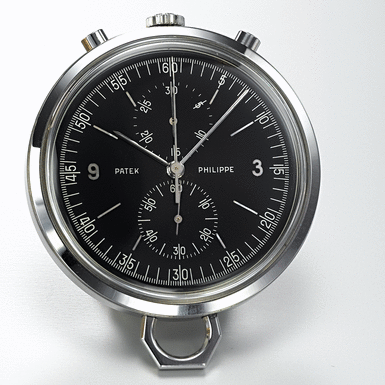 PATEK PHILIPPE, A STAINLESS STEEL CHRONOGRAPH PENDANT WATCH WITH REGISTER CIRCA 1970, NO. 869.243, REF. 840