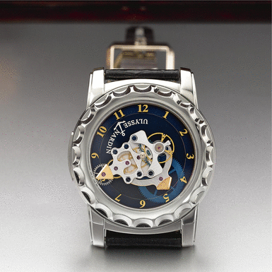 ULYSSE NARDIN - An Unusual and Oversized White Gold Wristwatch with Seven-Day Karrusel Movement and Dual Direct Escapement Freak, Circa 2003, No. 69, Ref. 010-88