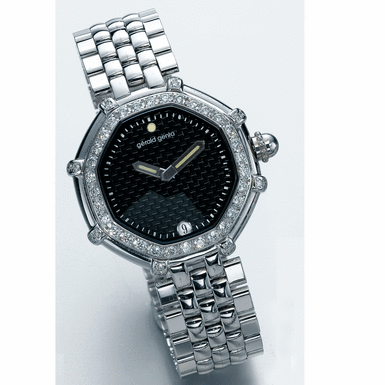 GERALD GENTA, A WHITE GOLD AND DIAMOND SET AUTOMATIC BRACELET WATCH WITH DATE CIRCA 2000 SUCCESS
