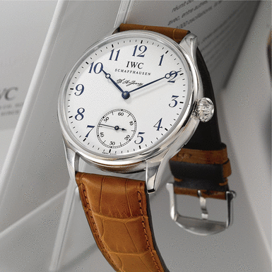 IWC - A Stainless Steel Limited Edition Oversized Wristwatch CIRCA 2005 REF 5442 'Portuguese' F. A. Jones NO 654/3000