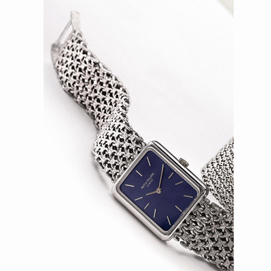 PATEK PHILIPPE - A Lady's White Gold Rectangular Bracelet Watch 1974 REF 4224-1G MVT 1268293 CASE 2731495
