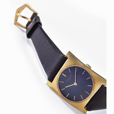 PATEK PHILIPPE - A Gold Rectangular Wristwatch 1969 REF 3557J MVT 1149458 CASE 2666941