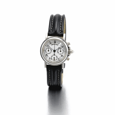 BREGUET - A lady's white gold automatic chronograph wristwatch with registers and date circa 1998 Marine no 4064