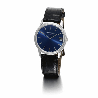 PATEK PHILIPPE - A fine white gold automatic wristwatch with date circa 1982 ref 3602G mvt 1302310 case 530344