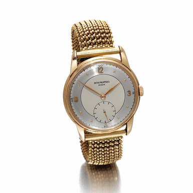 PATEK PHILIPPE - A fine pink gold wristwatch 1947 ref 1569R mvt 960112 case 645123