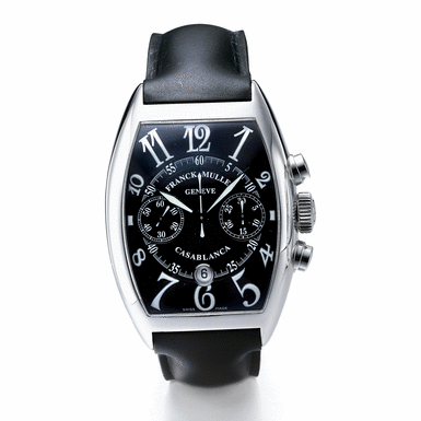 FRANCK MULLER, A STAINLESS STEEL TONNEAU FORM AUTOMATIC CENTER SECONDS TRIPLE TIME ZONE WRISTWATCH WITH DATE&&NBSP - AND BRACELET&&NBSP - CIRCA 2000 REF 5850 MB HV MASTER BANKER HAVANA NO115&&NBSP