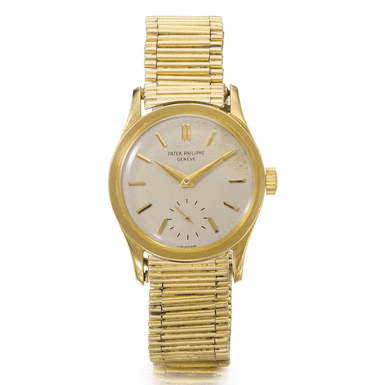 PATEK PHILIPPE - A GOLD WRISTWATCH 1960 REF 2545J MVT 728757 CASE 310205