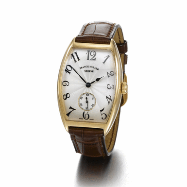 FRANCK MULLER - A PINK GOLD TONNEAU FORM AUTOMATIC WRISTWATCH 1999 REF 2851 S6 N0 21