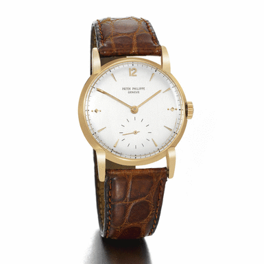 PATEK PHILIPPE - A PINK GOLD WRISTWATCH 1945 REF 1595R MVT 927844 CASE 420192