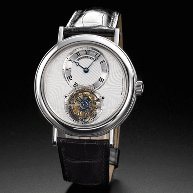 BREGUET - A FINE PLATINUM TOURBILLON WRISTWATCH CIRCA 2006 REF 5357 FLYING B NO 2153 P