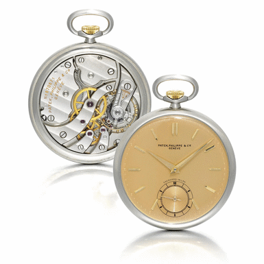 PATEK PHILIPPE - A FINE AND RARE STAINLESS STEEL KEYLESS LEVER WATCH 1941 REF 651 MVT 870871 CASE 623150