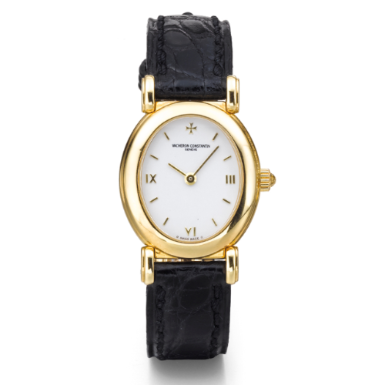 VACHERON CONSTANTIN - A LADY'S YELLOW GOLD OVAL WRISTWATCH CIRCA 1995 REF 10040 MAGELLANO