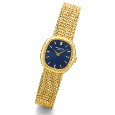 PATEK PHILIPPE - A LADY'S YELLOW GOLD CUSHION-FORM BRACELET WATCH CIRCA 1978 REF 4461/1J MVT 1393882 CASE 2776398