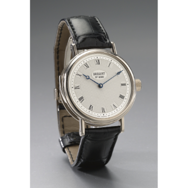 BREGUET - AN 18K WHITE GOLD MINUTE REPEATING WRISTWATCH CIRCA 2000 REF 3877 NO 4580