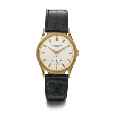 Property From the Family of Tex Winter, Assistant Coach of the Chicago Bulls and Los Angeles Lakers - PATEK PHILIPPE - AN 18K YELLOW GOLD WRISTWATCH GIVEN TO COACH TEX WINTER BY MICHAEL JORDAN 1997 REF 5096J MVT 1859211 CASE 2992624