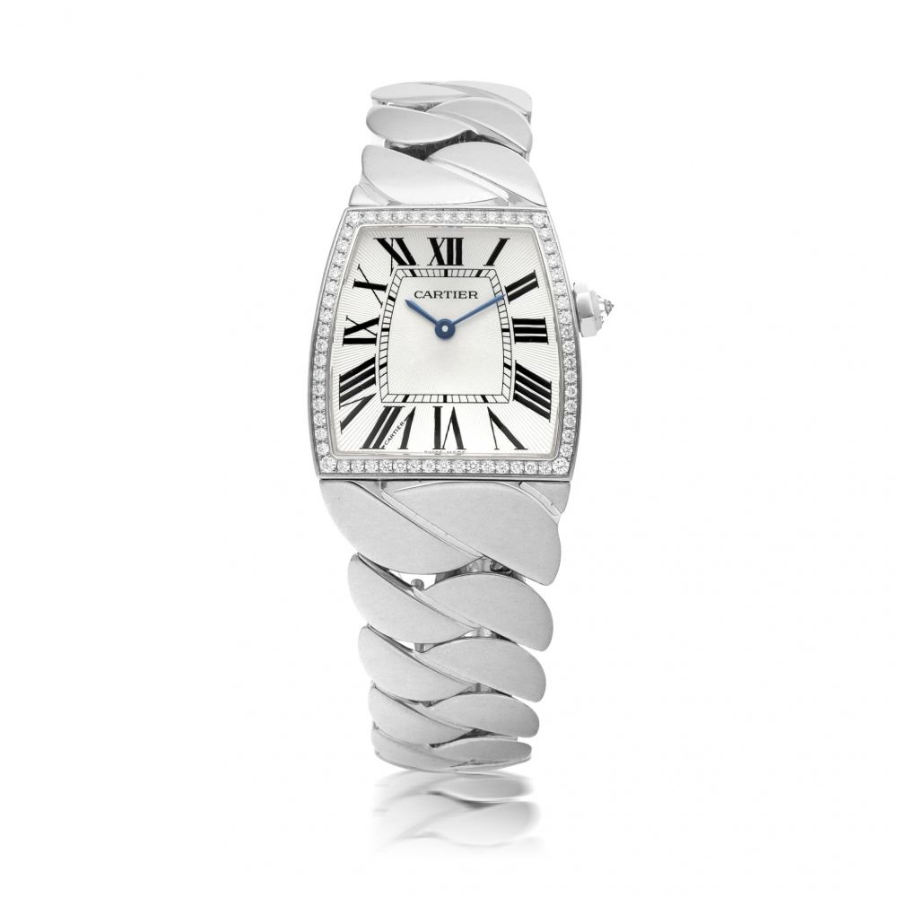 CARTIER | LA DONA, REF 2895 WHITE GOLD AND DIAMOND-SET WRISTWATCH WITH BRACELET CIRCA 2005