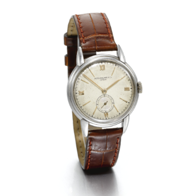 PATEK PHILIPPE - A RARE STAINLESS STEEL WRISTWATCH 1941 REF 1473A MVT 910473 CASE 624351