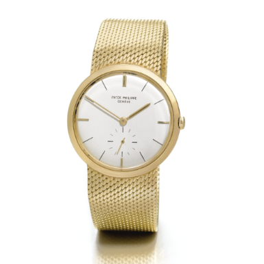 PATEK PHILIPPE - AN 18K YELLOW GOLD BRACELET WRISTWATCH 1960 REF 2581J MVT 750790 CASE 2614029