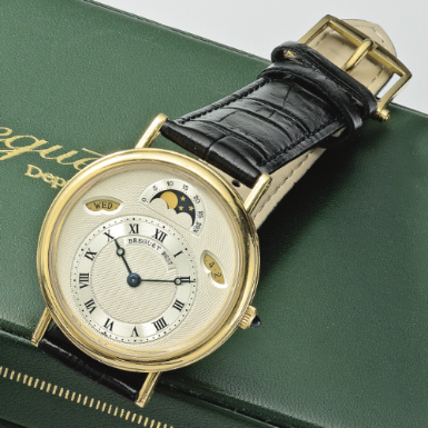 BREGUET - AN 18K YELLOW GOLD AUTOMATIC WRISTWATCH WITH DATE AND MOON-PHASES CIRCA 1995 REF 3337 NO 2657