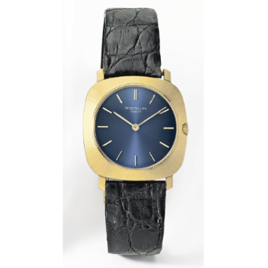 PATEK PHILIPPE - AN 18K YELLOW GOLD CUSHION-FORM WRISTWATCH 1971 REF 3543 MVT 1210172 CASE 2710262