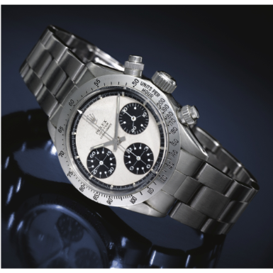 ROLEX - A RARE STAINLESS STEEL CHRONOGRAPH WRISTWATCH WITH REGISTERS AND BRACELET CIRCA 1970 REF 6265/6262 OYSTER COSMOGRAPH DAYTONA 'PAUL NEWMAN